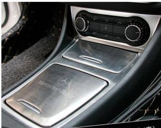 メルセデス・ベンツ GLA/CLA/A w176クラス専用コントロールスイッチ カバーガーニッシュ4ｐセットシルバー