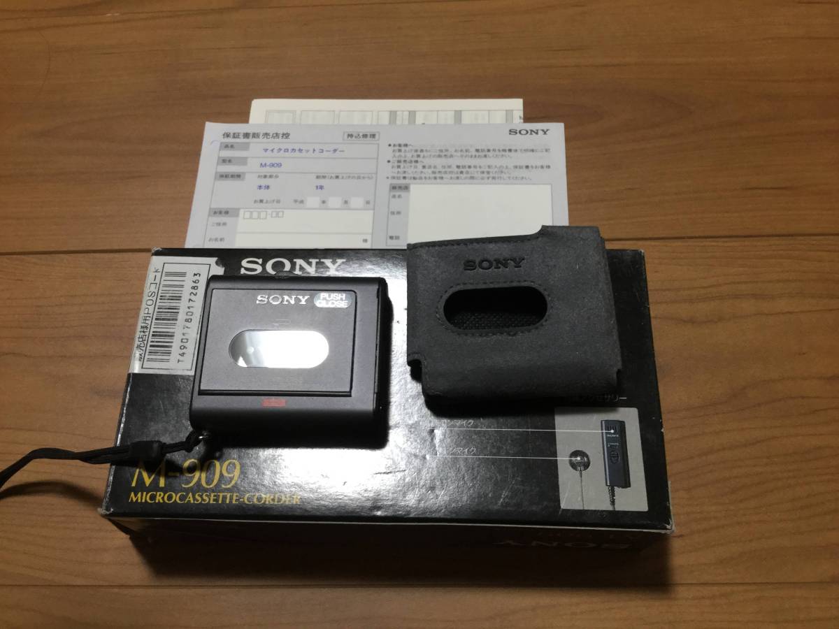 M-909 Sony Cassette | - SONY Micro Corder eBay マイクロカセット