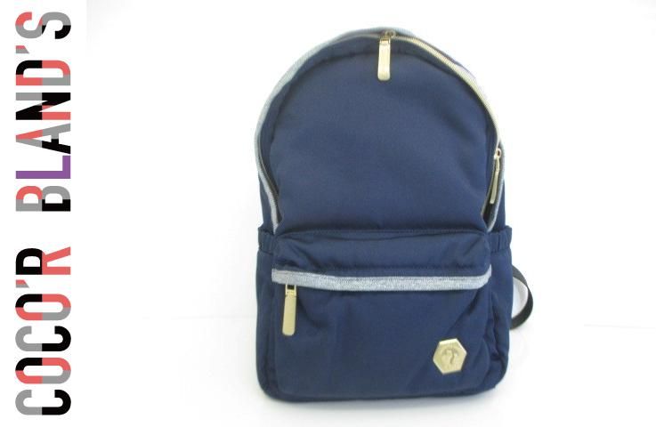 美品 同梱可 サマンサタバサ バッグ ディズニーコラボ くまのプーさん リュックサック ネイビー 紺