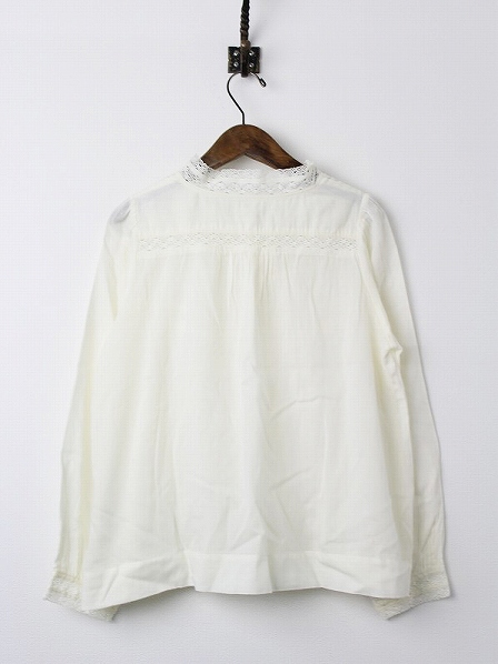 Hug O War ハグオーワー vintage chic ピンタックレースプルオーバー 
