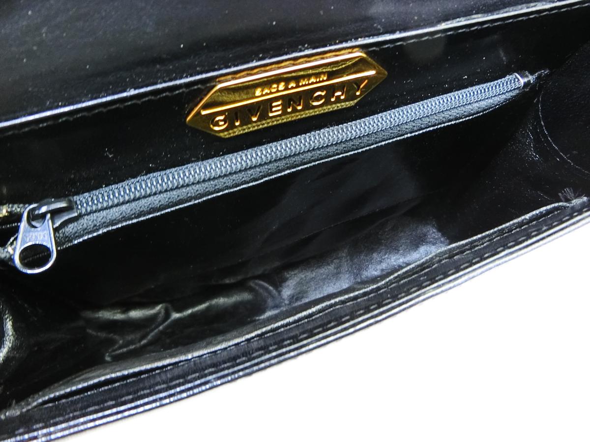 ◇S3512 GIVENCHY ジバンシー ロゴ 金具 レザー ハンド バッグ 