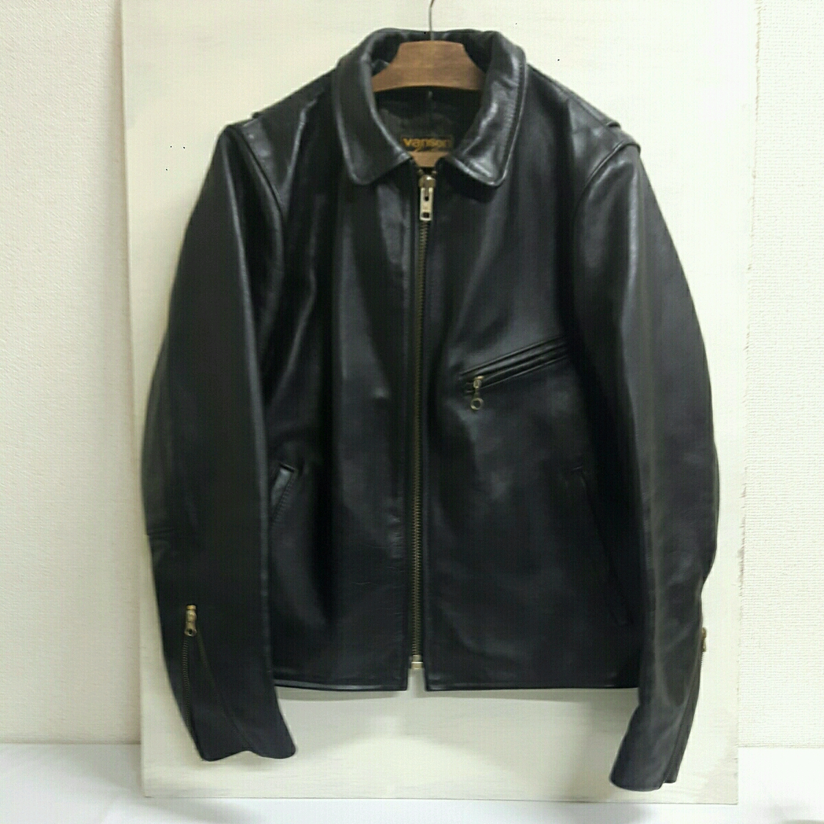 VANSON 革ジャン シングルライダース ジャケット モデル ENF 42 XL相当 