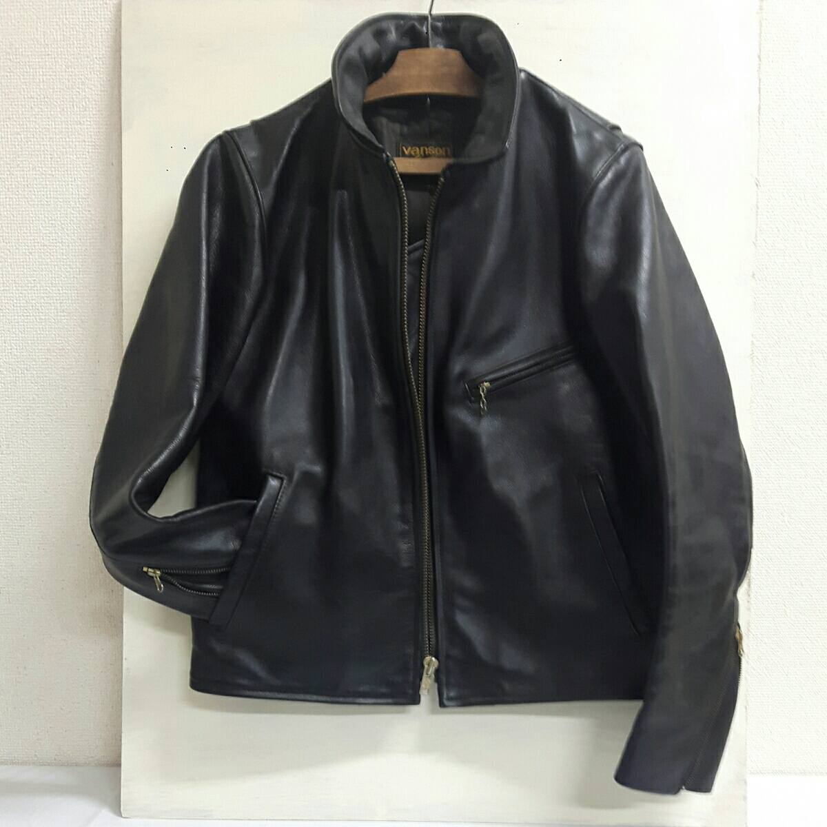 VANSON 革ジャン シングルライダース ジャケット モデル ENF 42 XL相当 