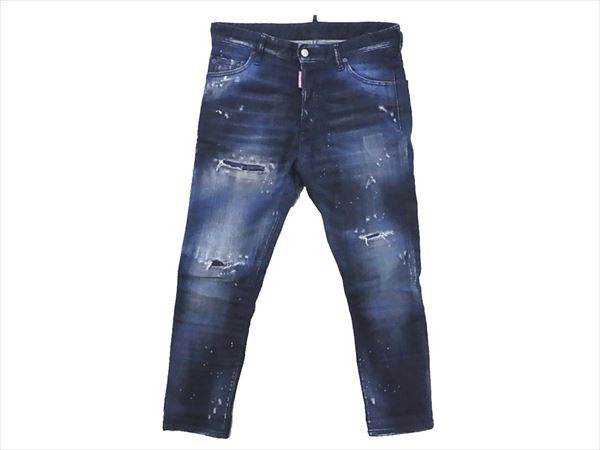 【即決】17AW DSQUARED2 ディースクエアード GLAM HEAD S74LB0254 S30342 グラムヘッド デニムパンツ 国内正規品 44 u71112932m0050yo36