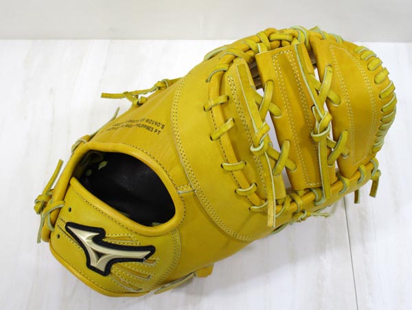 ★中古★MIZUNO（ミズノ）グローバルエリート Lシリーズ 軟式 右投げ用 ファーストミット クレストハイドライティアDX★