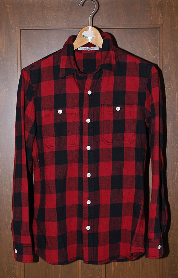 PARANOID パラノイド バッファローチェック ネルシャツ RED [163010] ☆