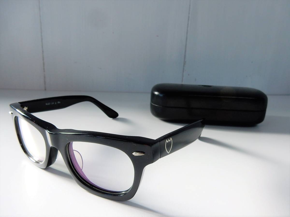 【売切】　ルードギャラリー　メガネフレーム　ハンドメイドタイプ　ブラックフレーム　　*RUDE GALLERY*サングラス*アイウェア*Handmade*