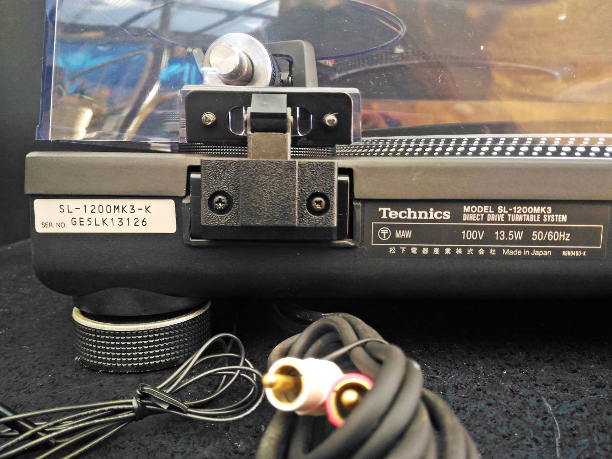 中古品のTechnicsのターンテーブル、SL-1200MK3(ブラック)のご紹介です 