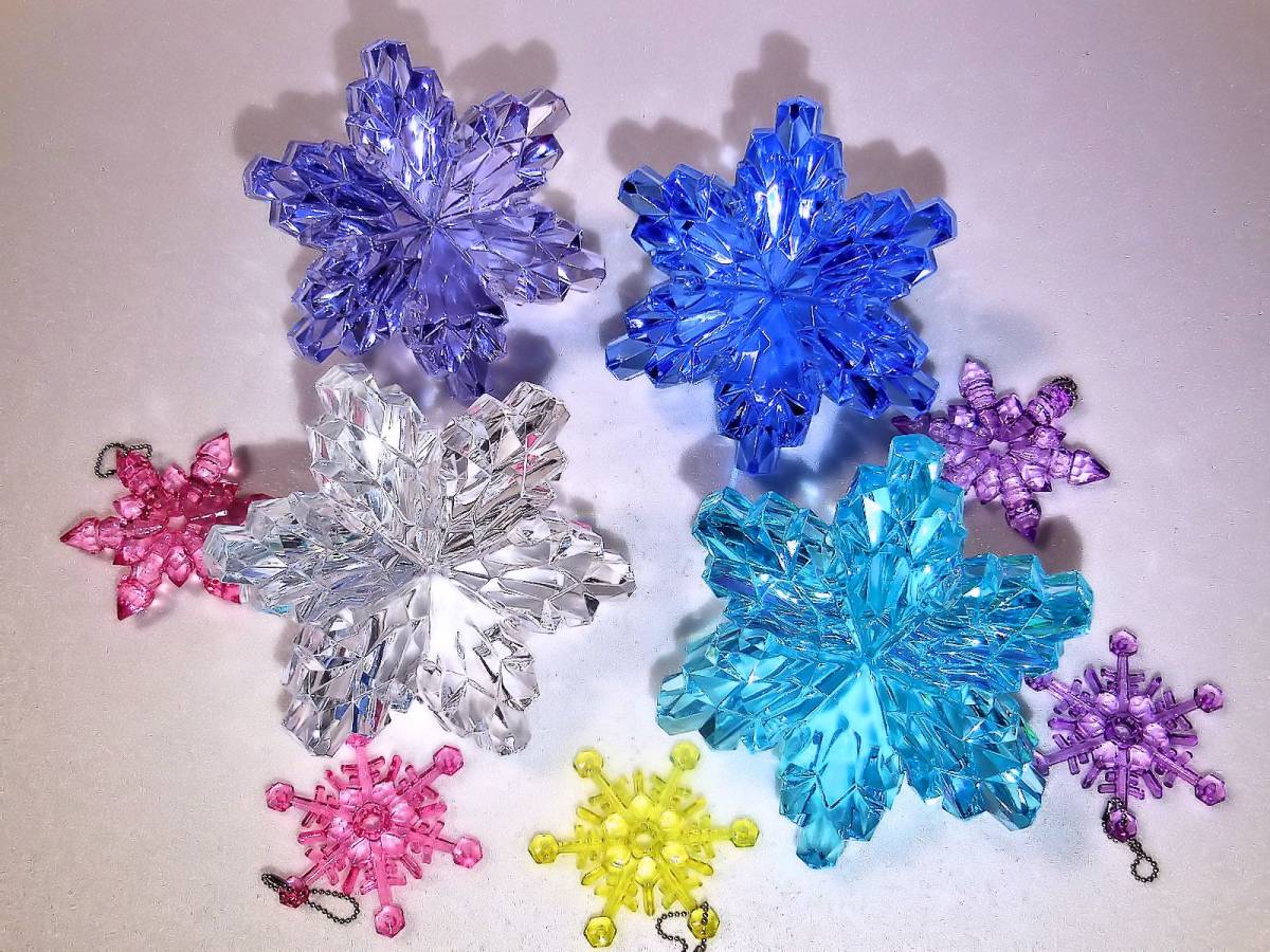 アクリルアイス　特大 MEGA　BIG 雪の結昌セット★景品　置物　インテリア