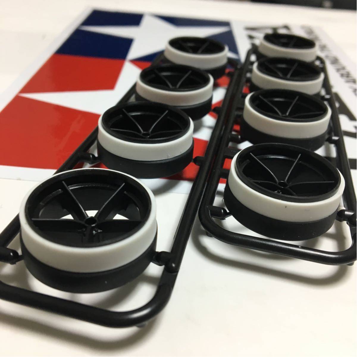 ミニ四駆 スーパーハード/バレルハード 大径ハーフペラタイヤ2点セット＊即決キャンペーン対象商品＊21