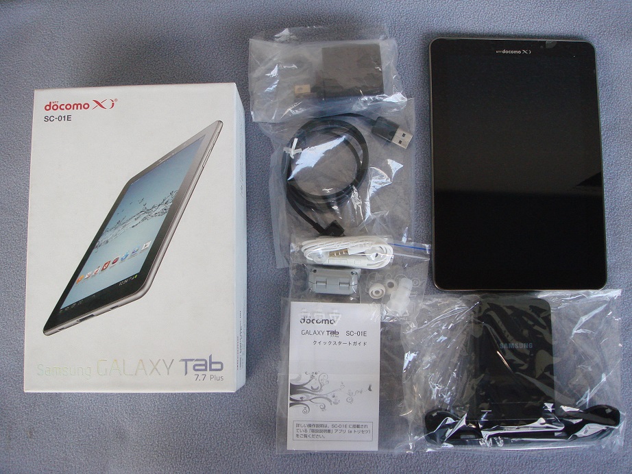 ★美品★docomo ドコモ GALAXY ギャラクシー タブレット SC-01E SAMSUNG サムスン 一式 動作品★