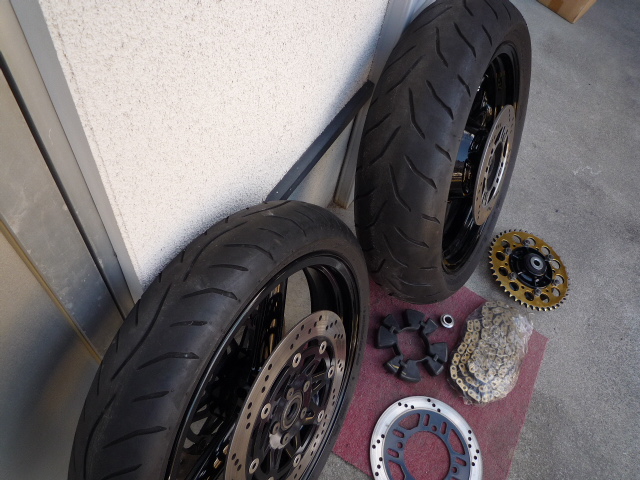 kz1000mk2 取り外し 17インチワイドホイール 530コンバート z1000mk2 