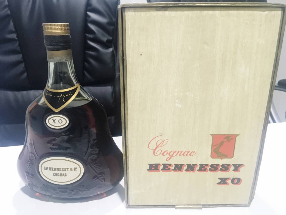 未開栓 古酒】ヘネシー エクストラ コニャック 金キャップ グリーン 