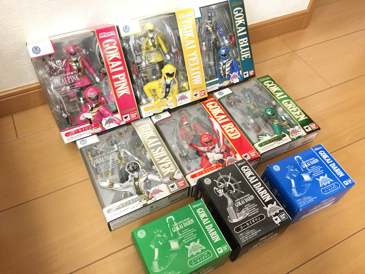S.H.Figuartsフィギュアーツ ゴーカイジャー6体セット レッド/ブルー 
