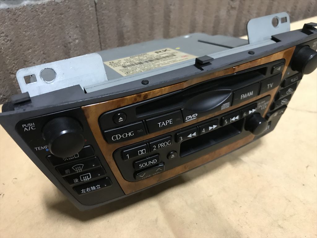 日産Y34セド・グロ 純正オーディオ エアコン操作部 Yahoo