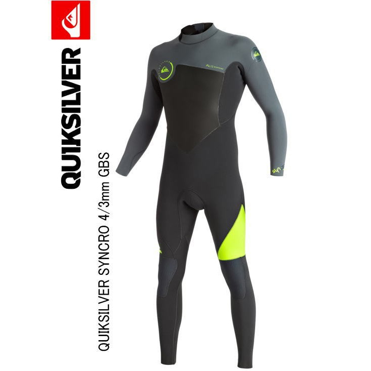 1円 【L】QUIKSILVER クイックシルバー シンクロ SYNCRO 4/3mm GBS BZ