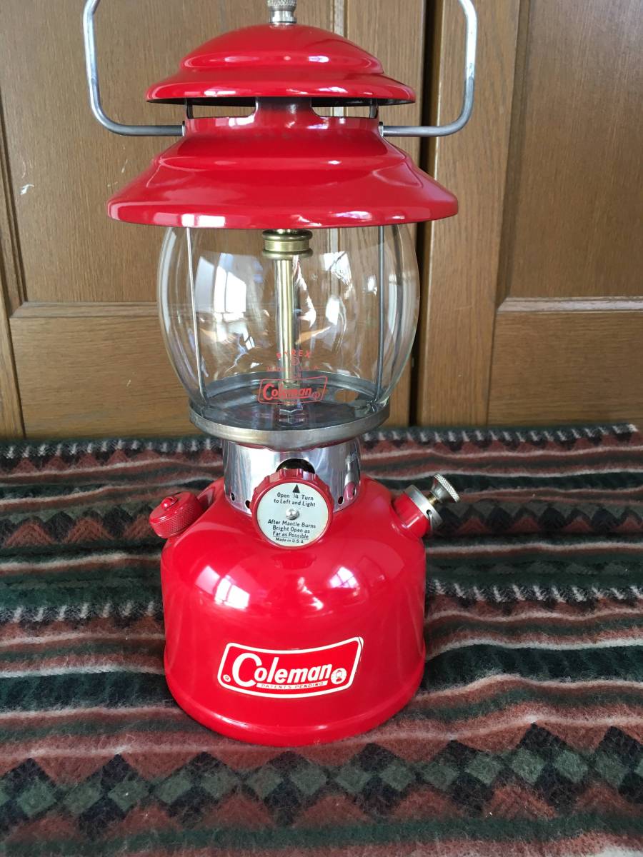 美品 コールマン ビンテージ ランタン 200A 65年5月製 簡易クリーニング＆点火確認済み 元箱付き パテペン THE SUNSHINE of THE NIGHT