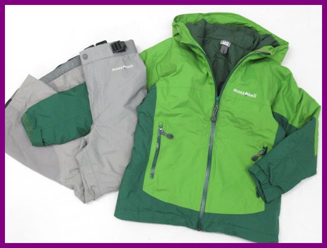 mont-bell モンベル キッズ スキーウェア ジャケット 130 ブルー mont bell - mont bell モンベル スキーウェア ジャンプスーツ 110