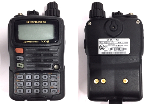 1円 YAESU 八重洲無線 STANDARD VX-6 トランシーバー 通電確認済み