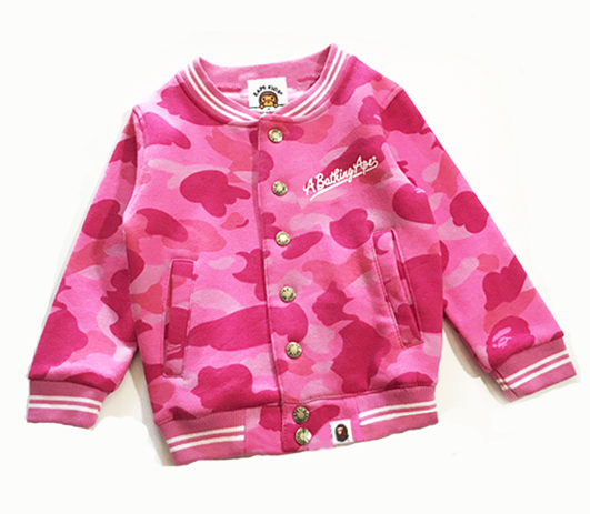 ◆【１２０】 BAPE KIDS 1ST CAMO PINK JACKET♪