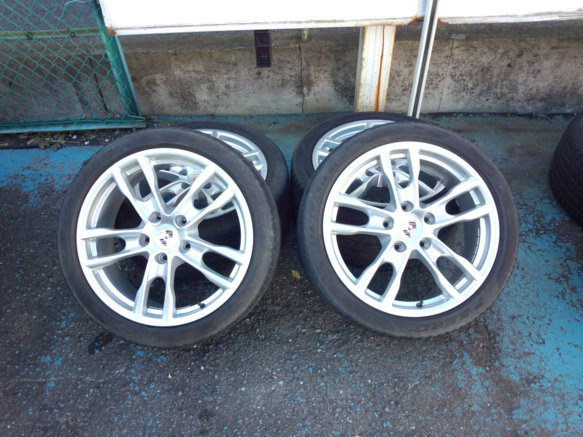 981ケイマン・ボクスター純正、19インチタイヤ付きアルミホイール中古