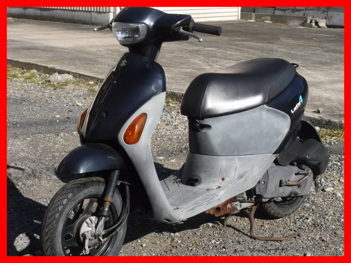 スズキ レッツ4 SUZUKI CA41A 現状車 原付 Yahoo!オークション 白 