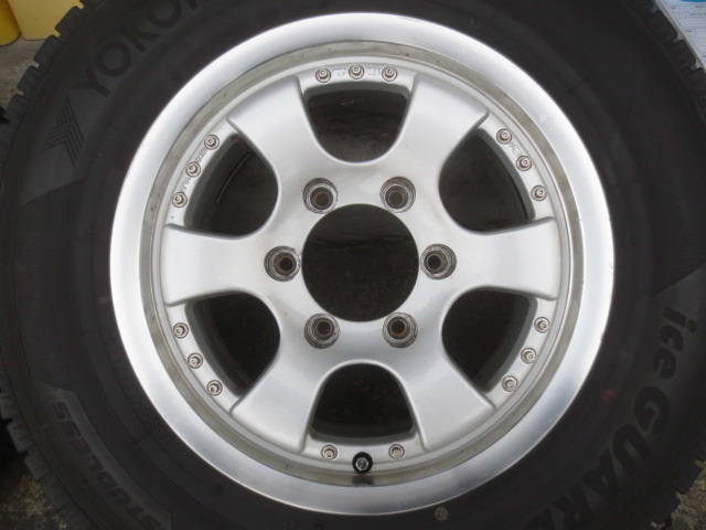 mk92さま専用 6517☆ 6本スポーク ハイエース キャラバン 6穴 YOKOHAMA スタッドレス