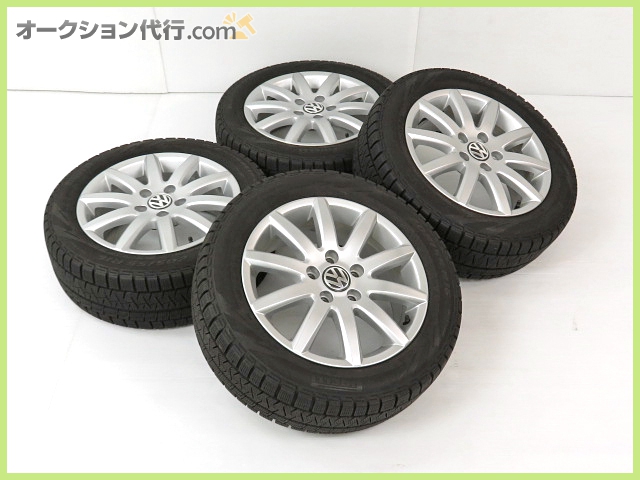 フォルクスワーゲン ゴルフ6 純正ホイール 16×6.5J ピレリ