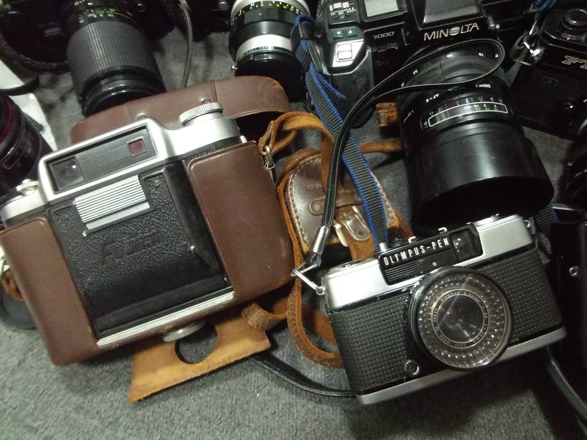 【ジャンク】カメラ レンズ minolta Canon など 10台② ☆ニコン キャノン ミノルタなど ジャンク カメラ レンズ 色々おまとめ