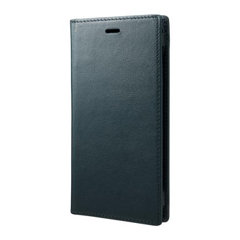 レザーケース GRAMAS Full Leather Case GLC-70337 iPhone X(ネイビー)