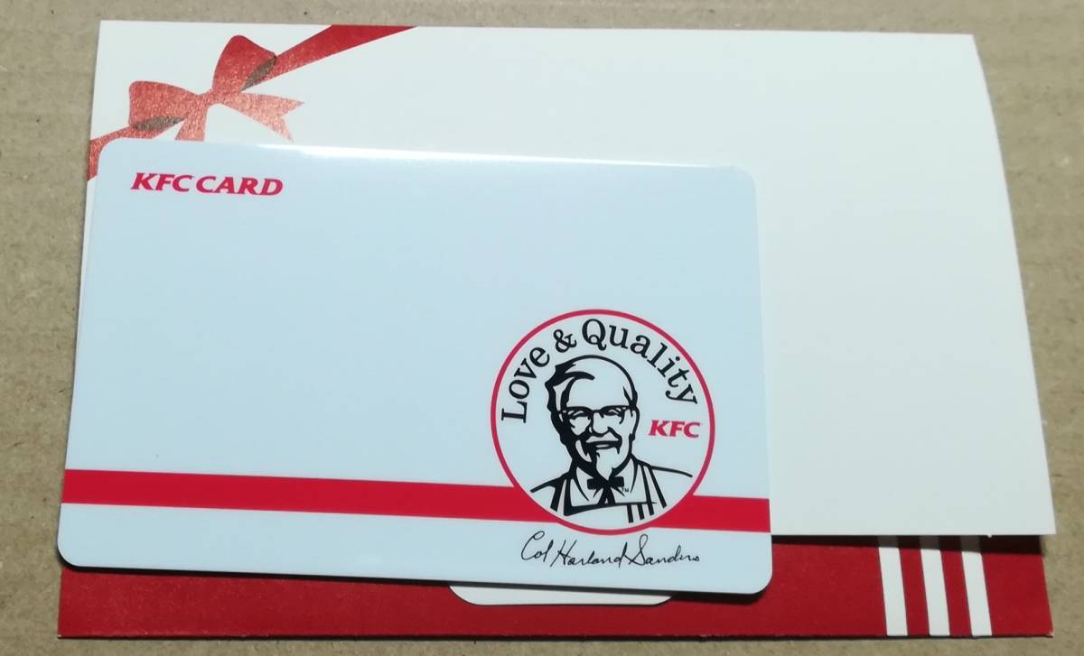KFCカード 10000円分 ケンタッキー （取引ナビで番号連絡なら、送料無料）