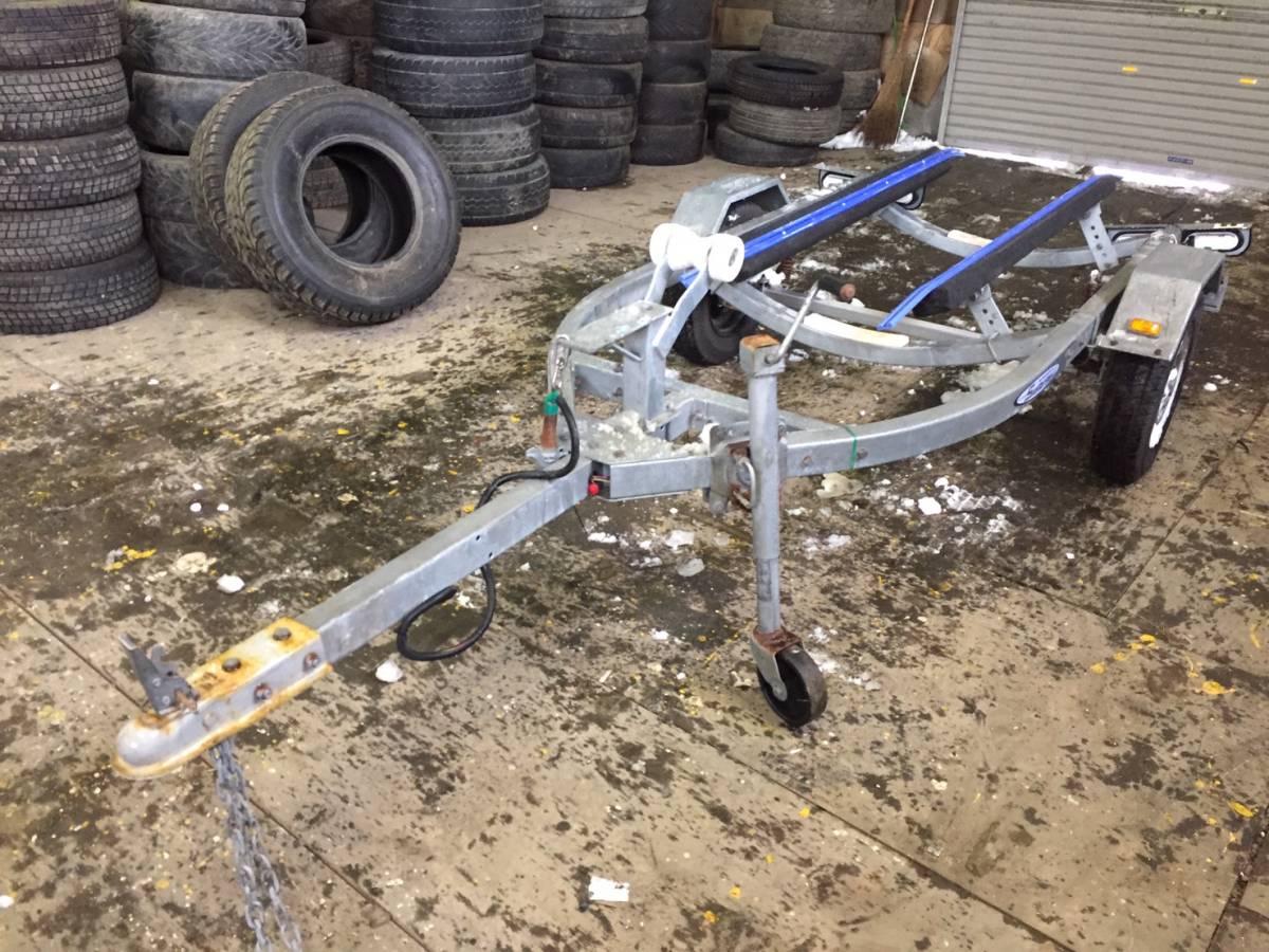 ［北海道発］ボートトレーラー　軽自動車登録　seamarine匠　シーマリントレーラー 350kg積載　H15年登録　書類あり