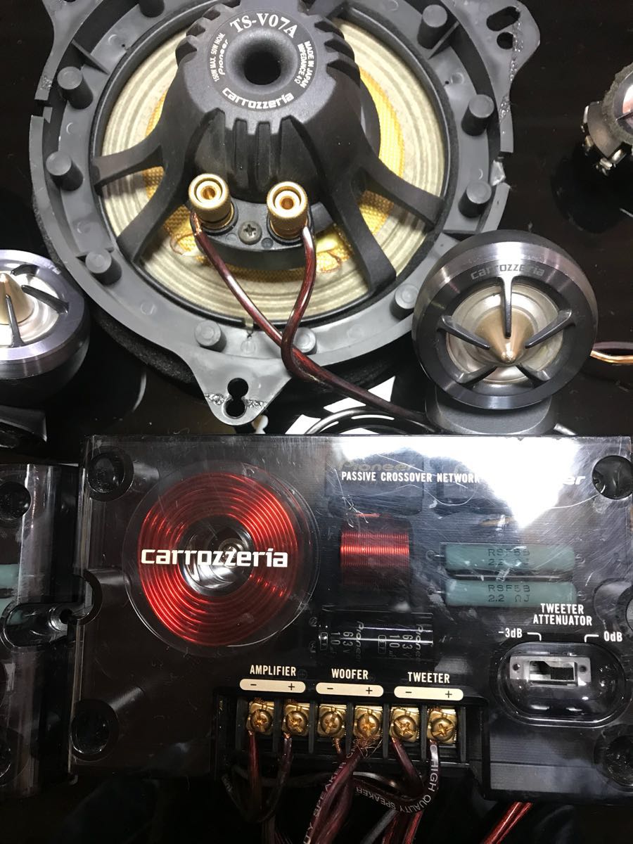 carrozzeriaクロスネットワーク、スピーカー、ツイーターセット