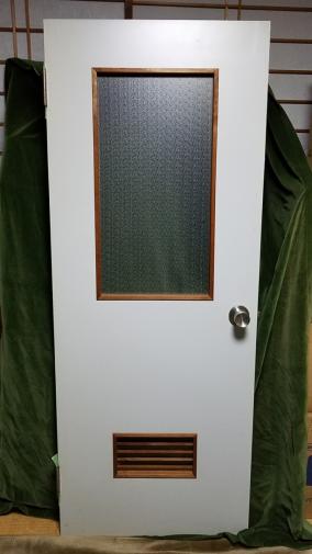 中古/洋風木製ドア換気口付/洋室建具　縦178.5ｃｍ×横70ｃｍ/50-5