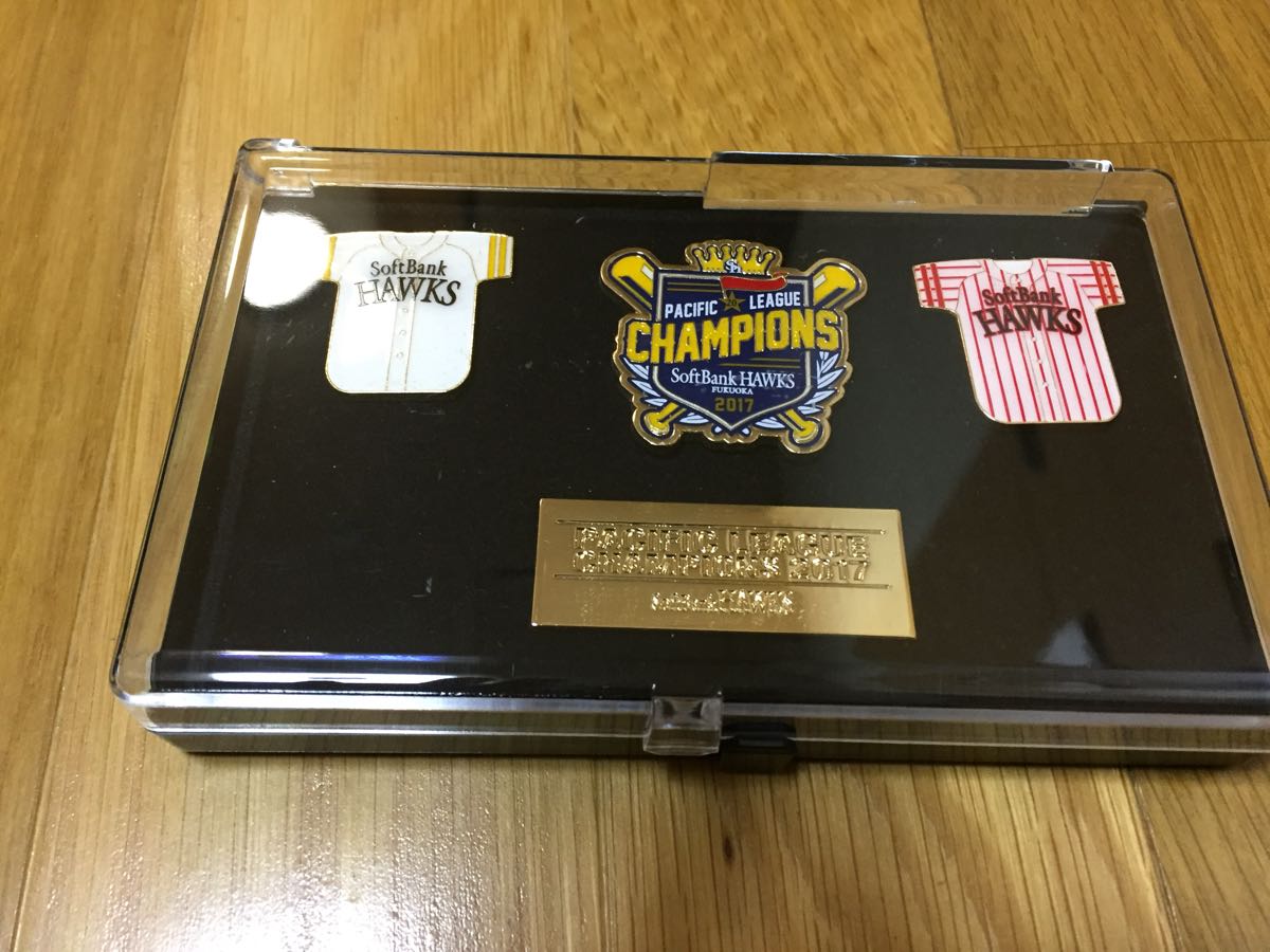 福岡ソフトバンクホークス☆17リーグ優勝記念ピンバッジセット 【公式