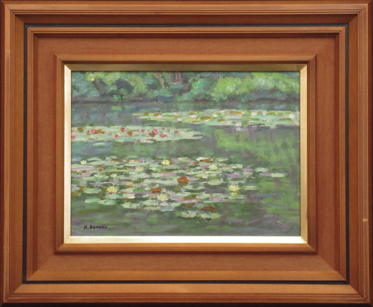 ○宮永岳彦○油彩画○「風景」○サイン、画題、落款有り○美しい作品
