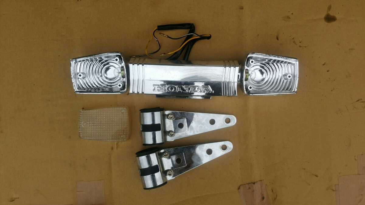 CBX400Fメッキ三つ又カバー＆ライトステー＆フロントウインカー