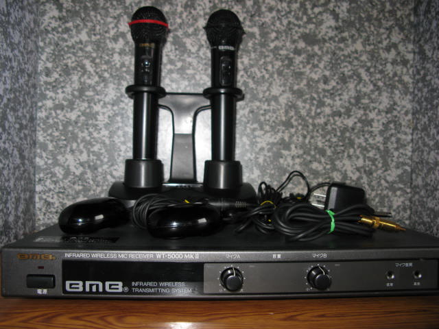 BMB WT-5000 ワイヤレスマイク受信機　セット　新品マイク電池 BMB WT-5000MkⅡ WM-500A/B赤外線ワイヤレスマイクセット 【公式通販】