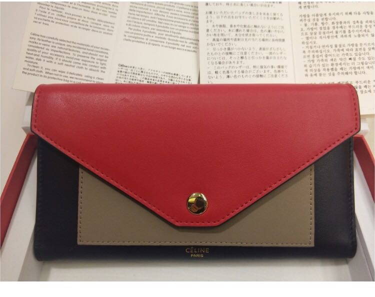 セリーヌ CELINE 長財布 バイカラー - ラウンドファスナー バイカラー 