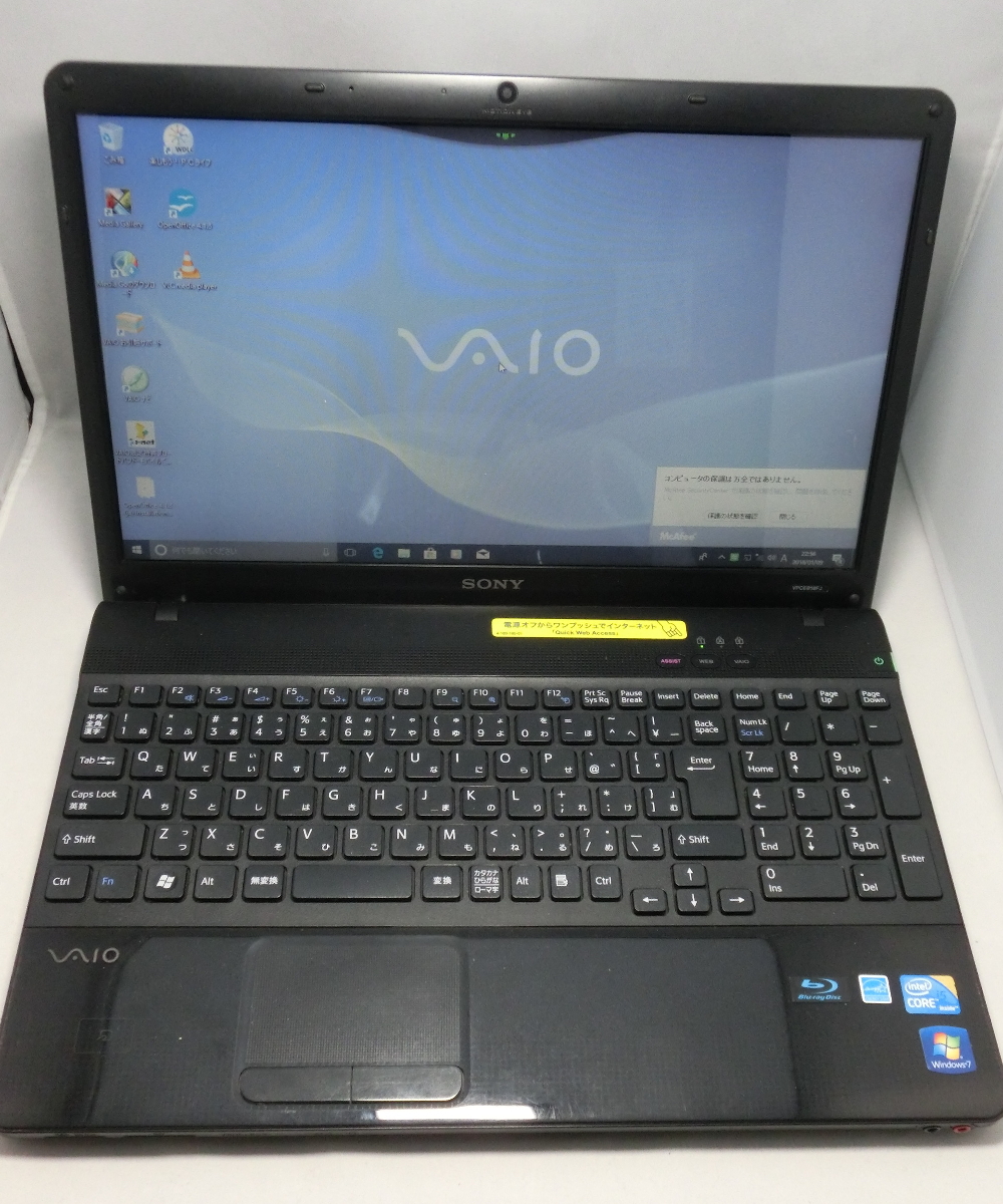 VAIO VPCEB49FJ Core i5 4GB DVDマルチ Win 7 ブルーレイ
