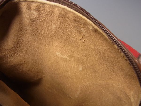 R1386【vintage】イタリア製*オールドグッチ/OLD GUCCI*GG◎PVC×レザー*チェーンストラップ*ショルダーバッグ/ポシェット*レッド オールドグッチ ヴィンテージ GUCCI Vintage old お宝オールドグッチの謎が解明!イタリア製ではなく、○○製だっ