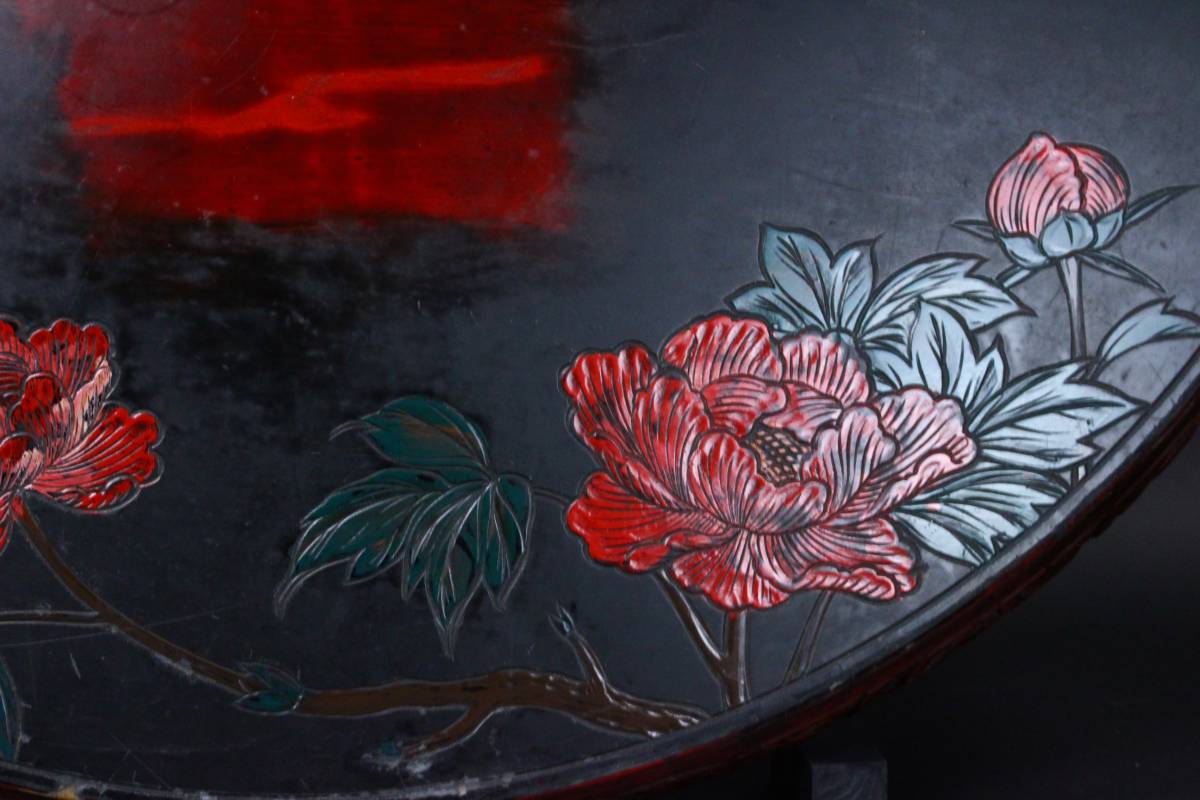 櫻 時代古玩 鎌倉彫 花文円卓 94cm 座卓 古美術品 N 漆芸 売買されたオークション情報 Yahooの商品情報をアーカイブ公開 オークファン Aucfan Com