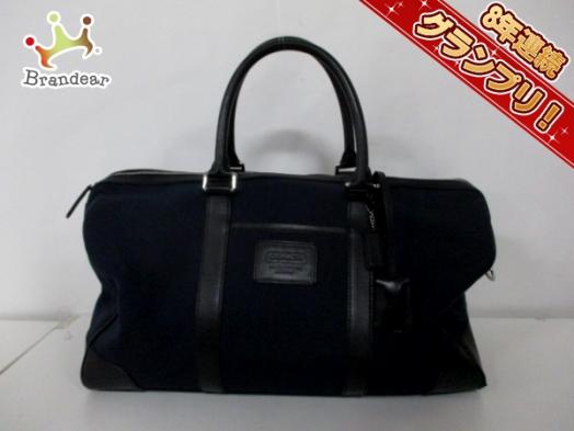 コーチ COACH バッグ ボストンバッグ キャンバス×レザー ダーク