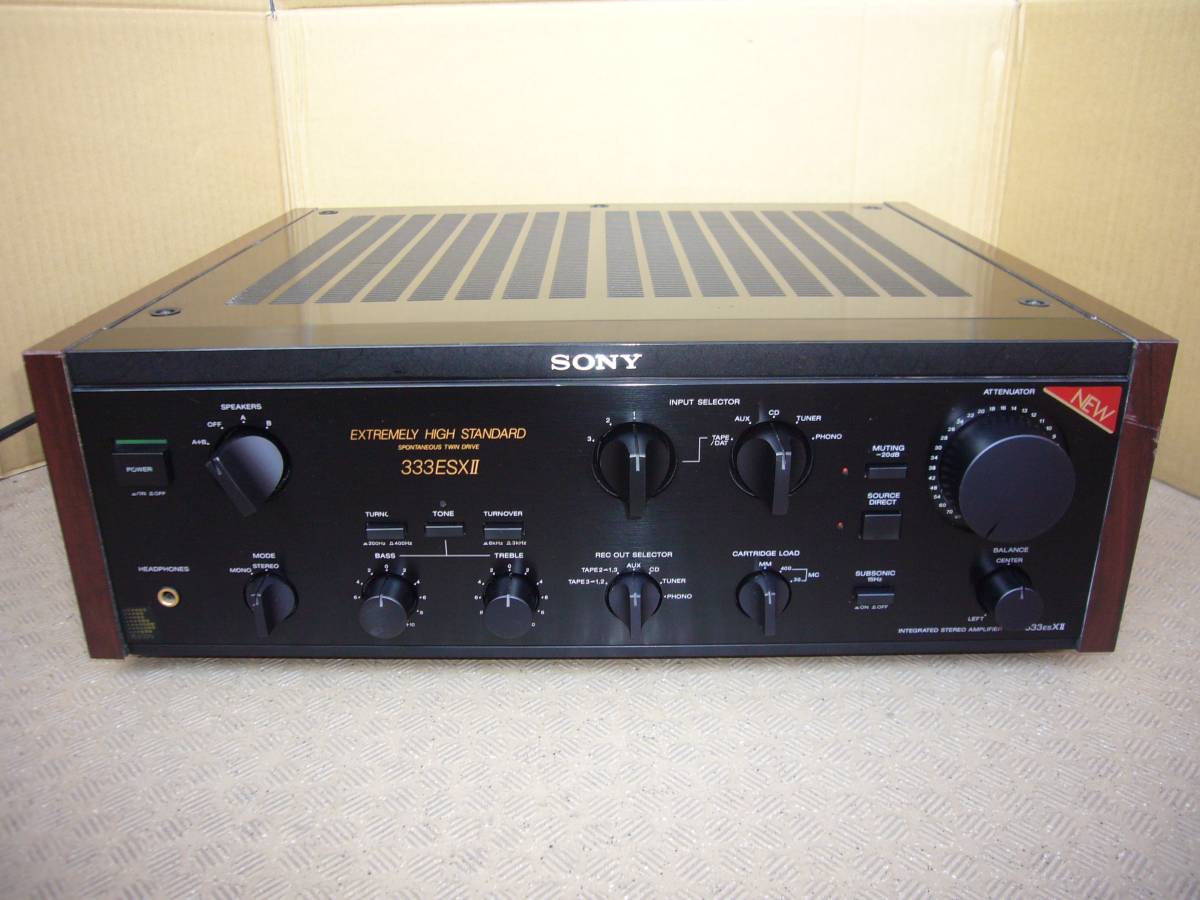出力OK☆SONY/ソニー☆プリメインアンプ☆TA-F555ESR 管N13773 #