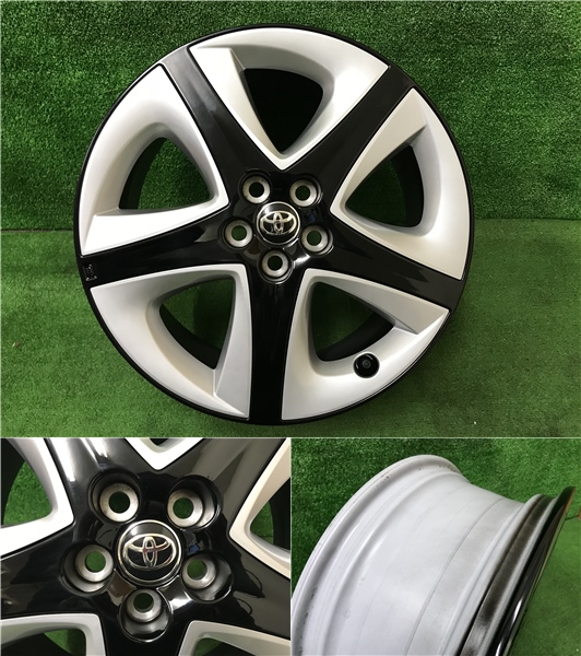 秋田発 プリウス純正 ZVW55 17x7J +50 5穴 PCD100 現行型 新車外し 美