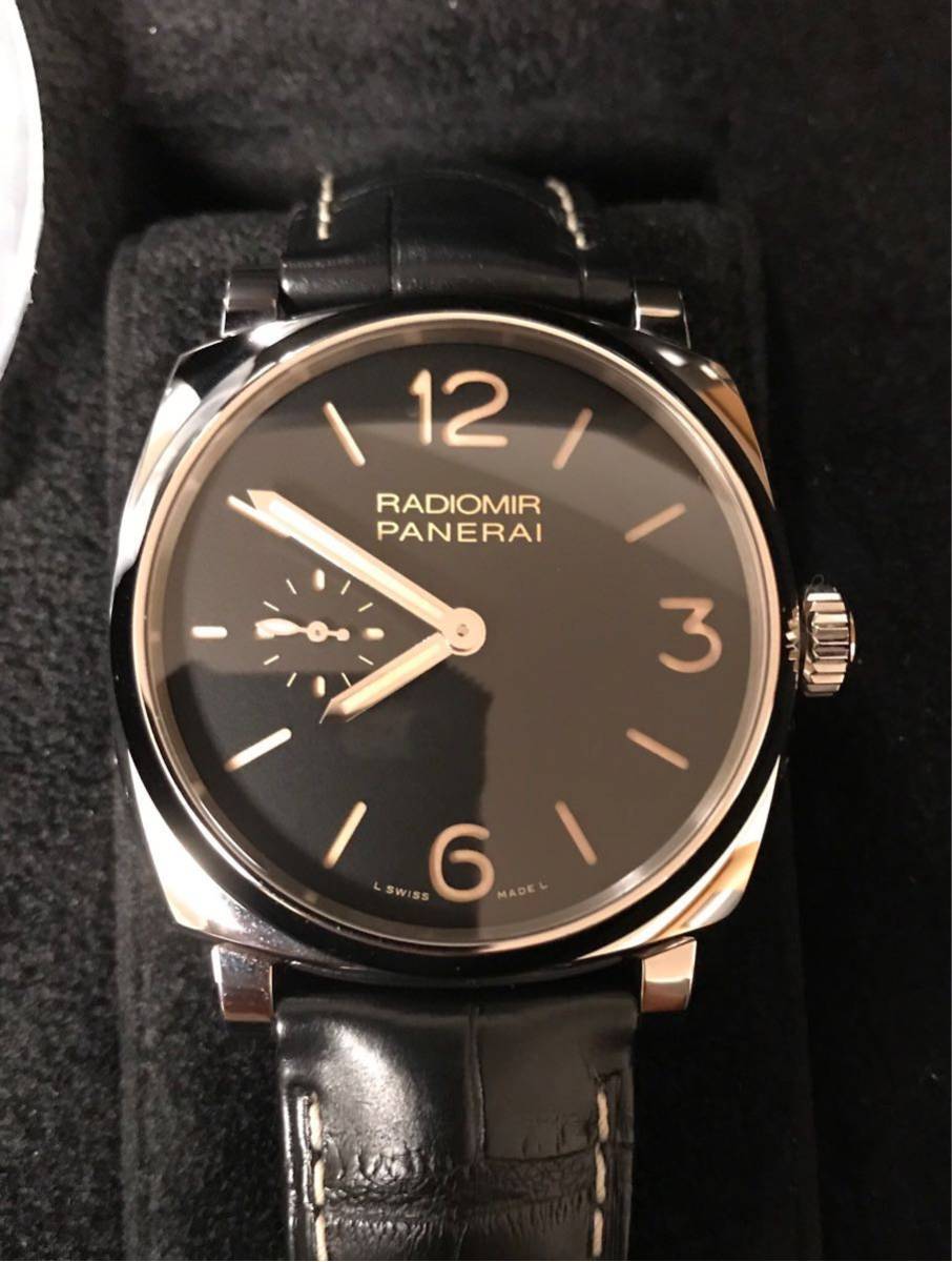 パネライ ラジオミール1940 Pam 42mm 使用少ない 自社製ムーブメント 純正革ベルト 純正尾錠 国内正規品 ラジオミール 売買されたオークション情報 Yahooの商品情報をアーカイブ公開 オークファン Aucfan Com