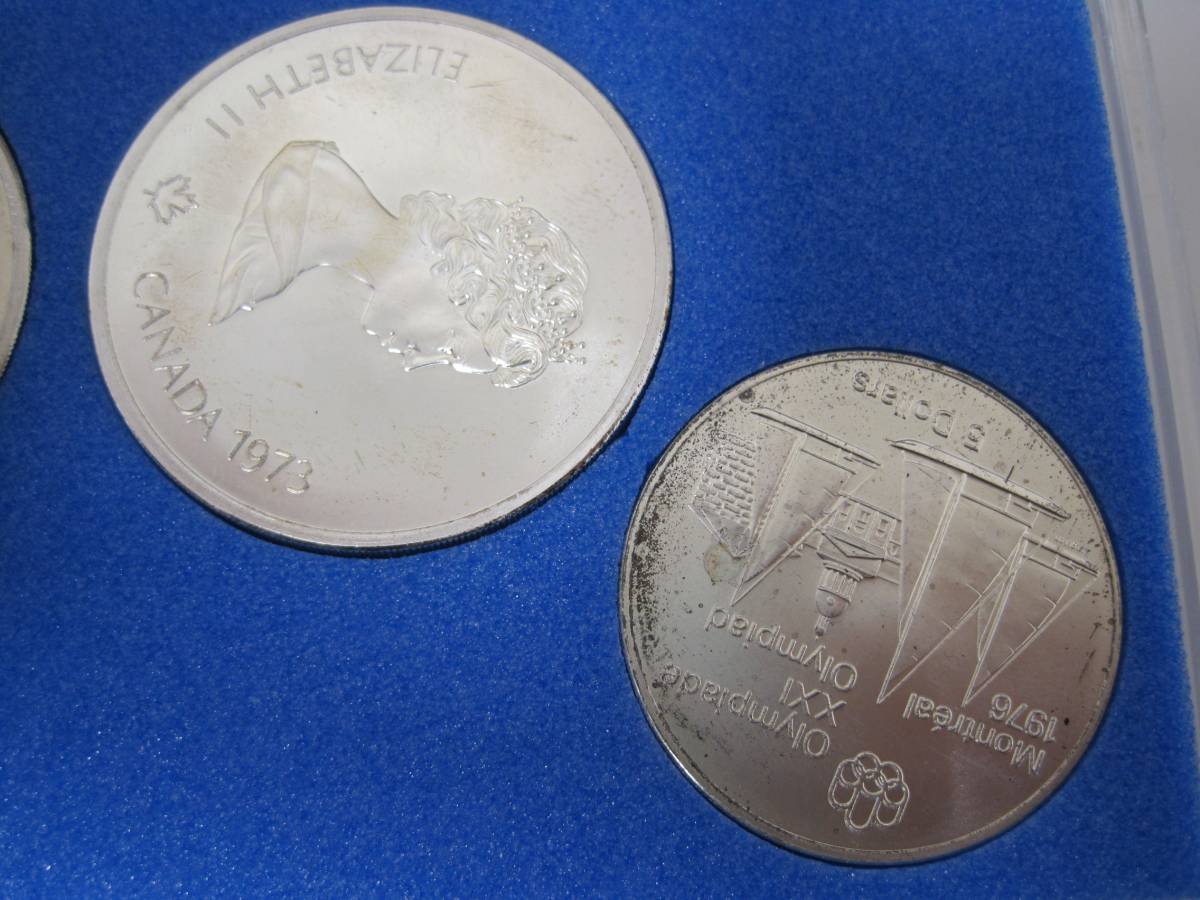 1976モントリオールオリンピック記念銀貨10ドルエリザベス2世肖像 1976