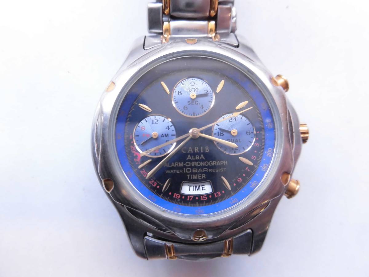 ☆SEIKO ALBA CARIB 腕時計☆セイコー アルバ カリブ アラームクロノ 