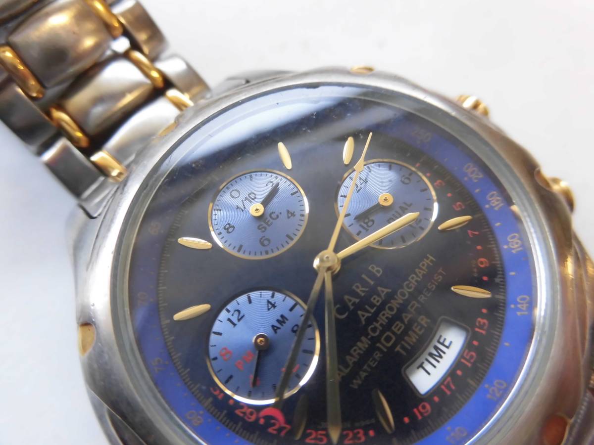 ☆SEIKO ALBA CARIB 腕時計☆セイコー アルバ カリブ アラームクロノ 