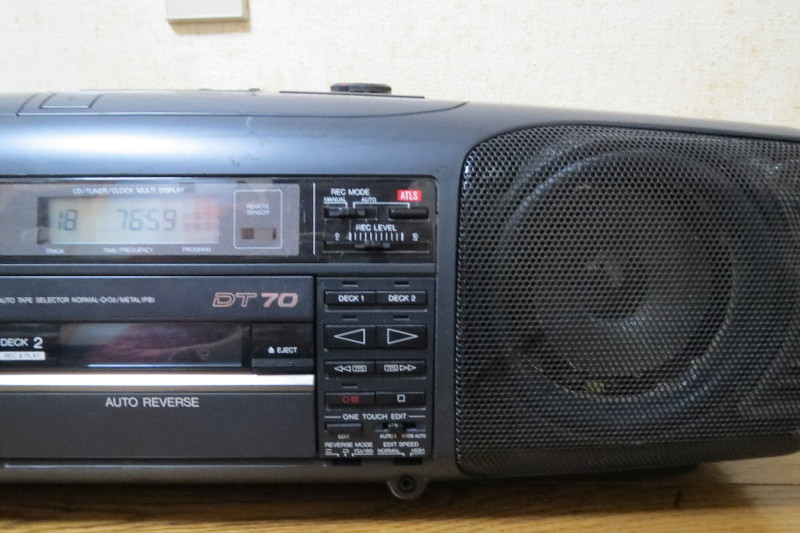 動作OK！パナソニック Panasonic バブルラジカセ RX-DT70(ラジカセ